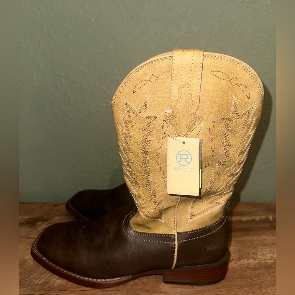 Roper Boys Billy Square toe Boots BRAND NEW! - Picture 5 of 9